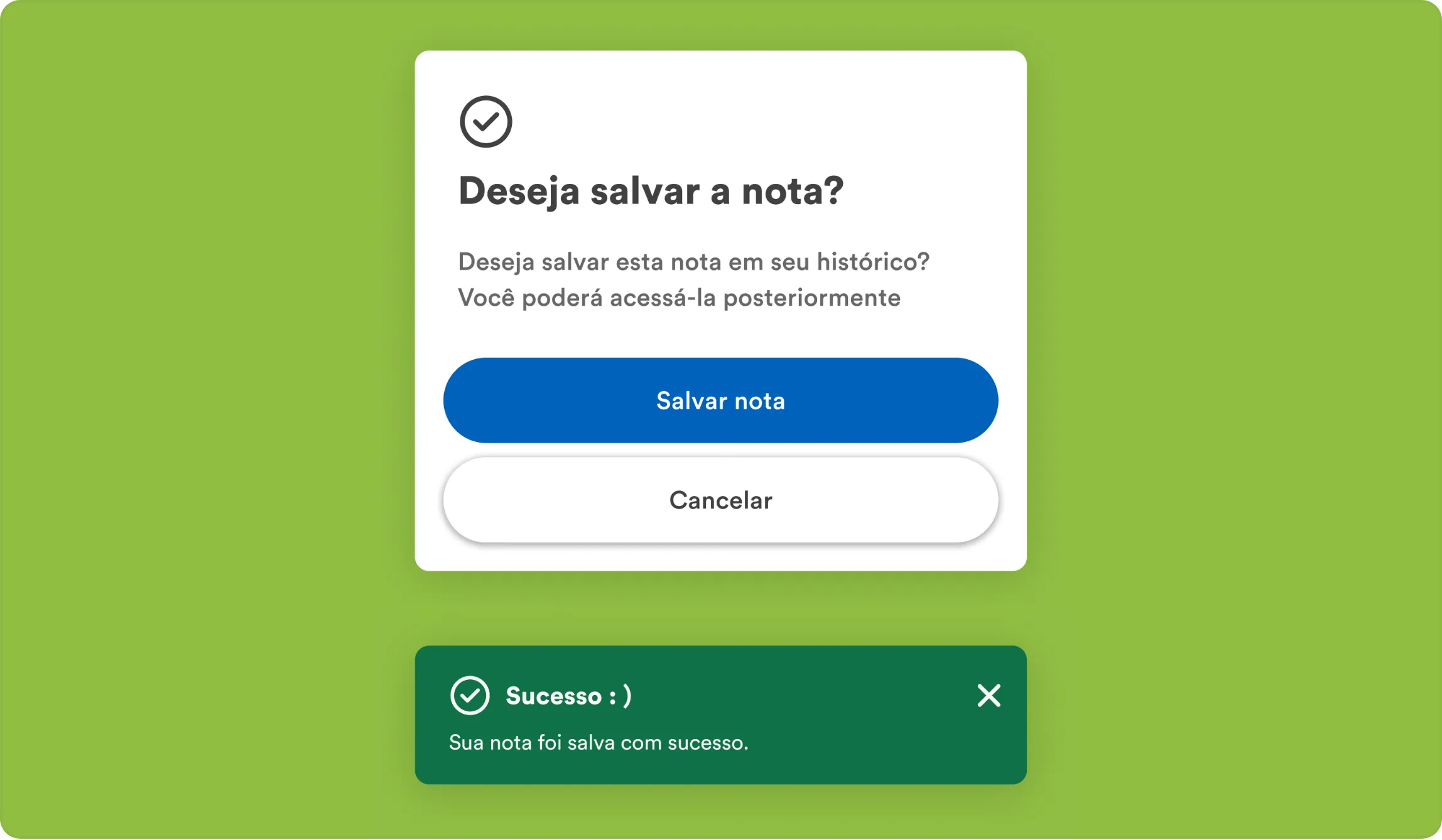 Deixe tudo nas suas notas!
