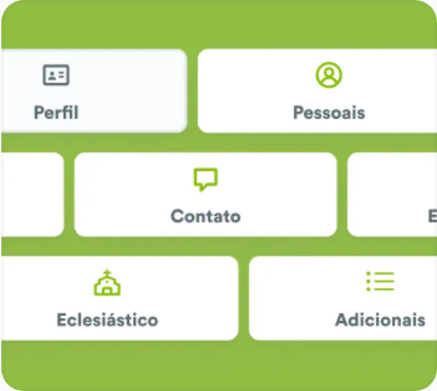 O perfil de cada pessoa, com visualização mais organizada.
