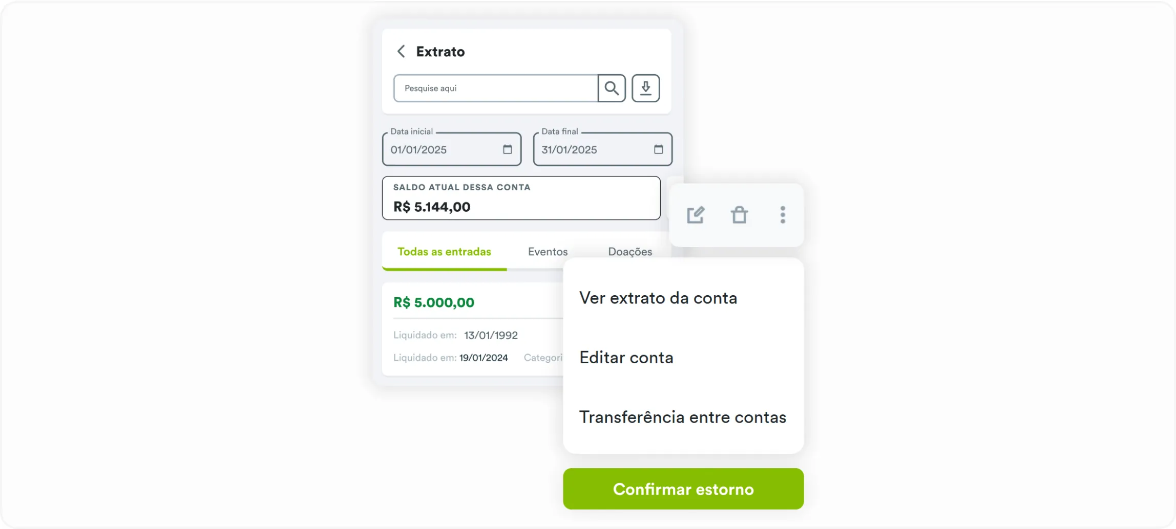 Estorno de pagamentos direto pelo painel — mais autonomia para a gestão financeira da sua igreja